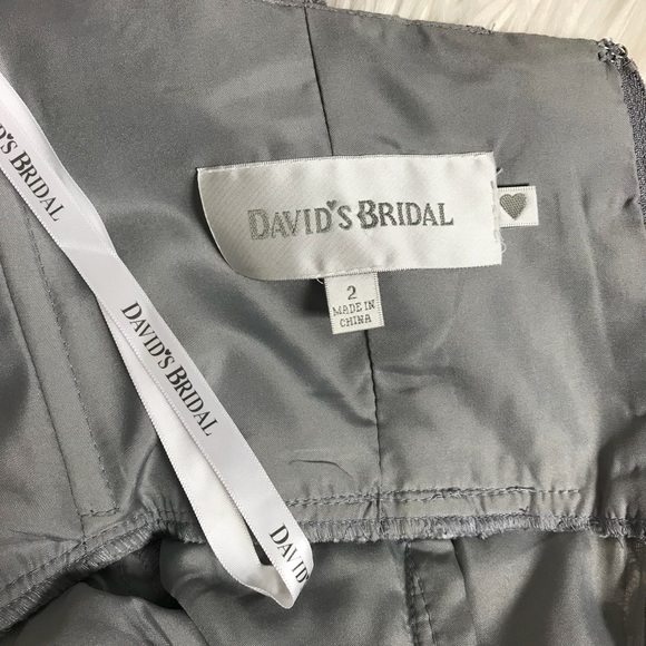 Holiday Party Silver Sweetheart Lace Dress - Picture 8 of 8